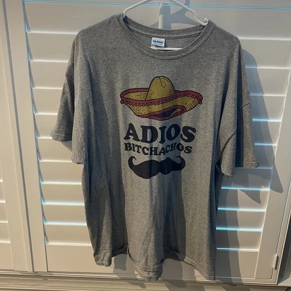 Funny Adios Mens T-shirt - Picture 2 of 3